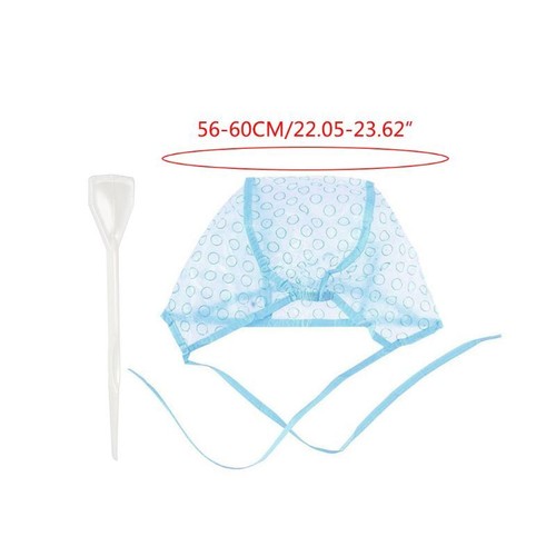 Hair Dyeing Cap and Hook Brush Coloring Highlighting Frosting Tipping for Head C - Picture 8 of 8