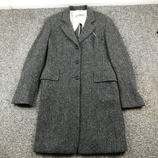 Jil Sander Overcoat Tweed Cashmere Wool Herri...