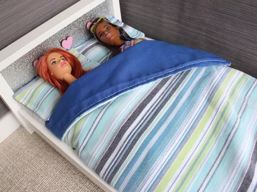 Barbie doll bed sheet cheap