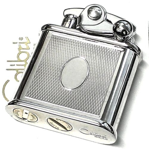 Colibri Mirror Engine Tongue Silver Engraving Processing Lighter Made In Japan - Picture 1 of 8