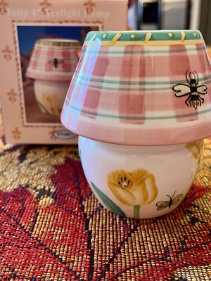 2001 Young s Tulip 4  Tealight Lamp 60094 