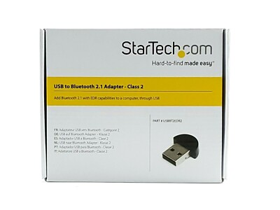Lot of 2 NEW StarTech USB to Bluetooth 2.1 Adapter - Class 2 USBBT2EDR2 (AMX)
