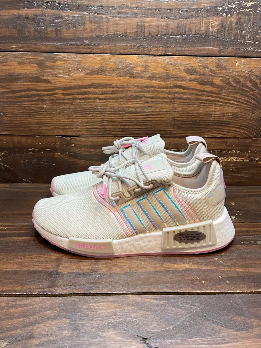 adidas Originals NMD_R1 W Boost Beige Bliss Pink White Women Casual Shoes  GW9473