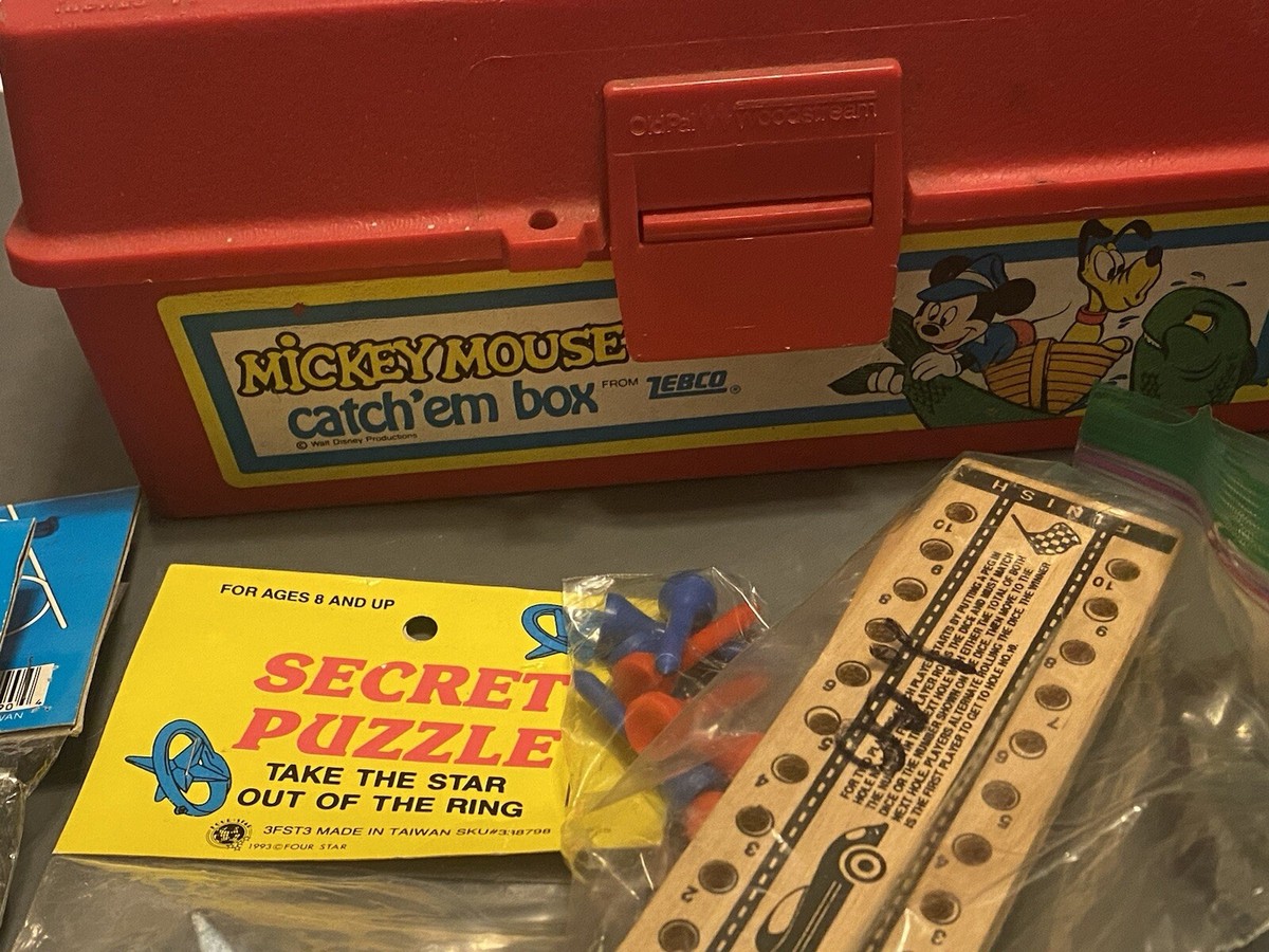 MICKEY MOUSE VINTAGE ZEBCO BOX WITH 8 PUZZLES | eBay