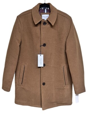Cole Haan Signature Wool Plush Car Coat Camel Men's Size