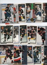 OTTAWA SENATORS HOCKEY 50 CARD LOT - 25 DIFFERENT PLAYERS - NO DUPLICATES