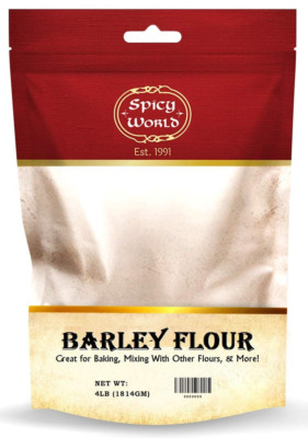 Barley Flour - 4 Lb (64Oz) Bag | All-Natural, Raw, USA Grown | Versatile Barley