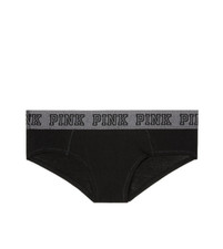 Victoria's Secret PINK Logo Hipster Panty Black