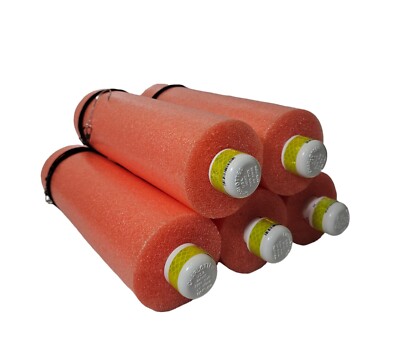 Catfish Jugline 3 Inch JUMBO Kayak fishing Noodle Jugs Orange lot of 5