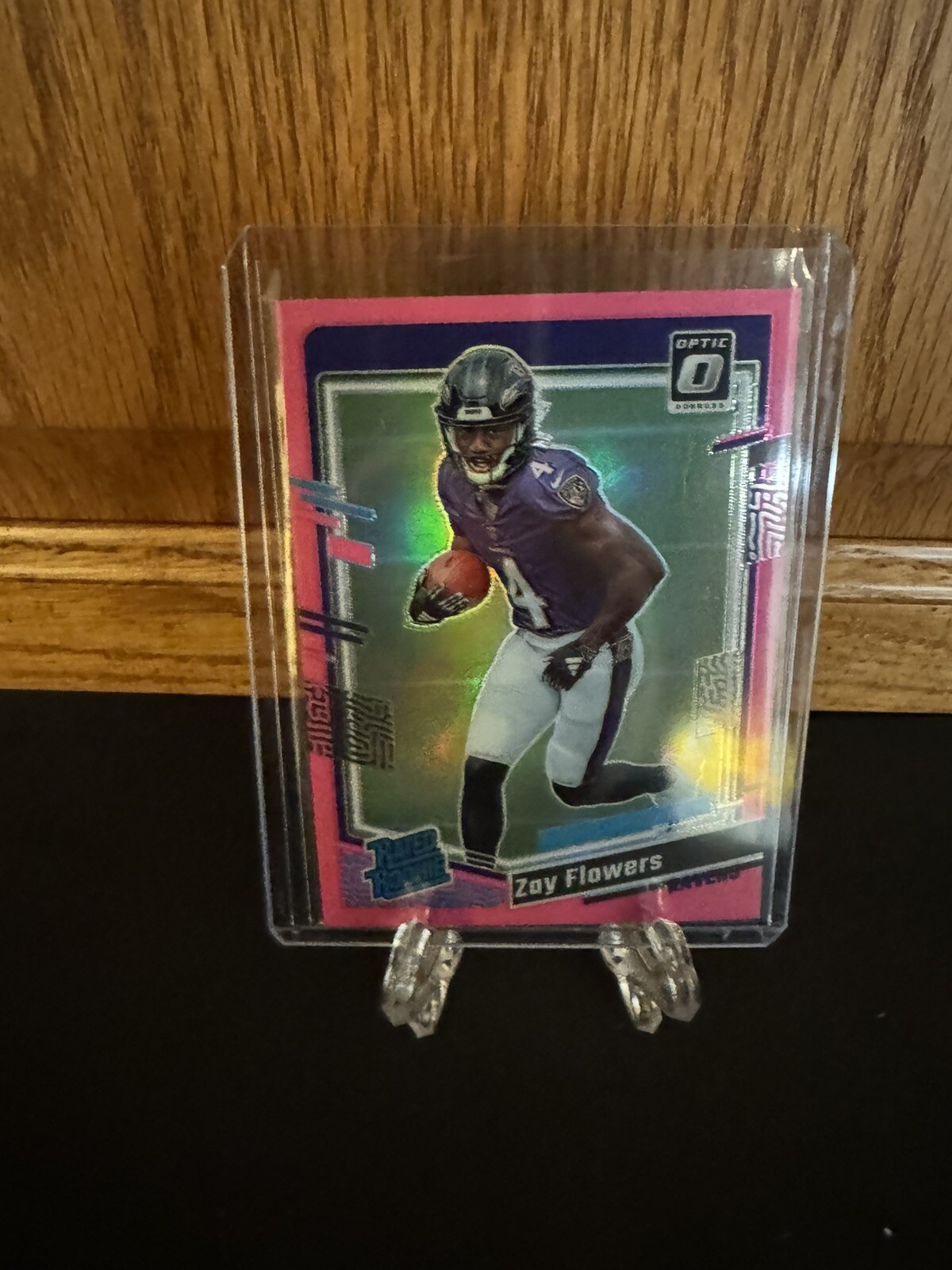 2023 Optic Zay Flowers Rated Rookie #210 Pink Holo Baltimore Ravens 1st Up!