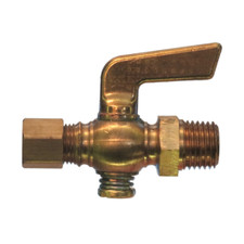 3/8" NPT Lever Handle Brass Shut Off Pet Cock Valve Gas Air Engines Motor AC164A