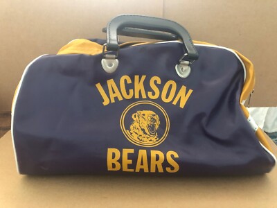 Vintage JACKSON HIGH SCHOOL Polar Bears Vinyl Zipper Duffle Gym