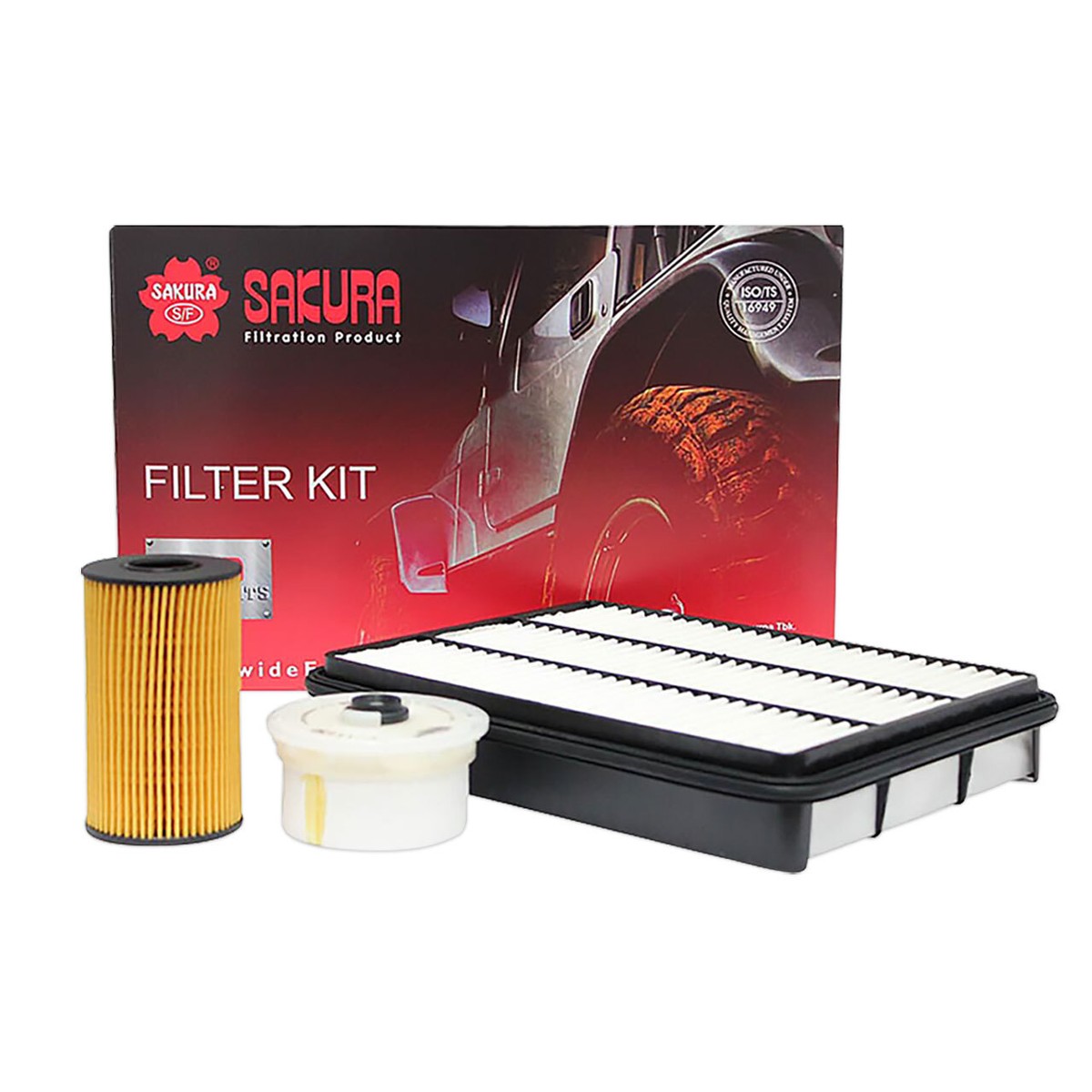K-11071 Sakura 4WD Filter Kit for Toyota Landcruiser 2007-On 4.5L