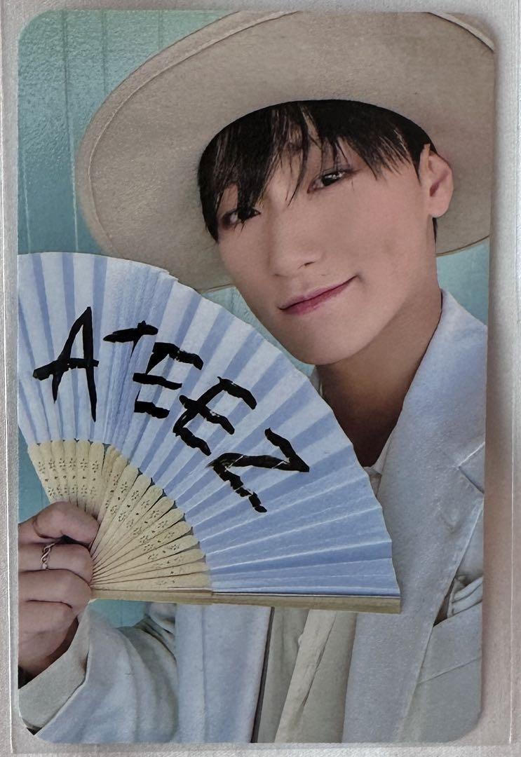サン ATEEZ SOUNDWAVE POP-UP STORE ラキドロ ポラ ATEEZ SAN Photo Card Lucky Draw soundwave pop up GOLDEN HOUR