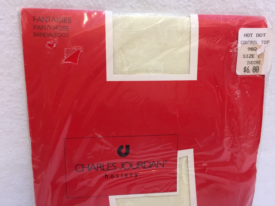 Pantimedias Charles Jourdan Control Top Medias Talla C Marfil Punto Texturizado Nuevas en Paquete Foto 2 de 4