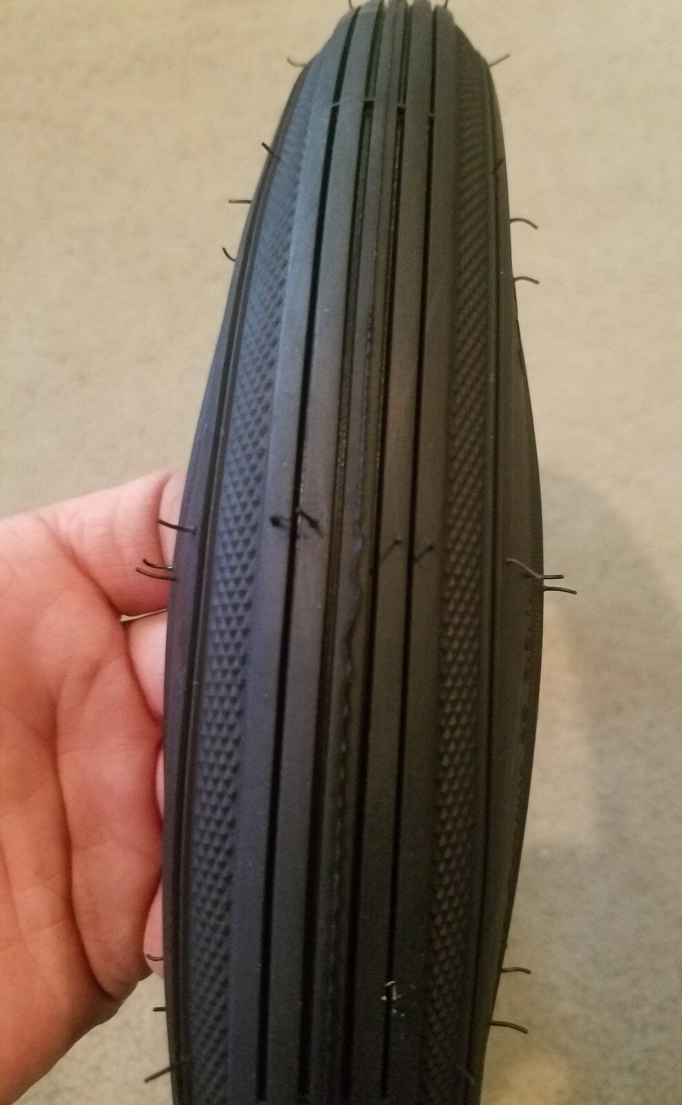 16X1&3/4 (47-317)TUBULAR S7 BICYCLE TIRE & TUBE,W.WALL,APPLE KRATE, SCHWINNS