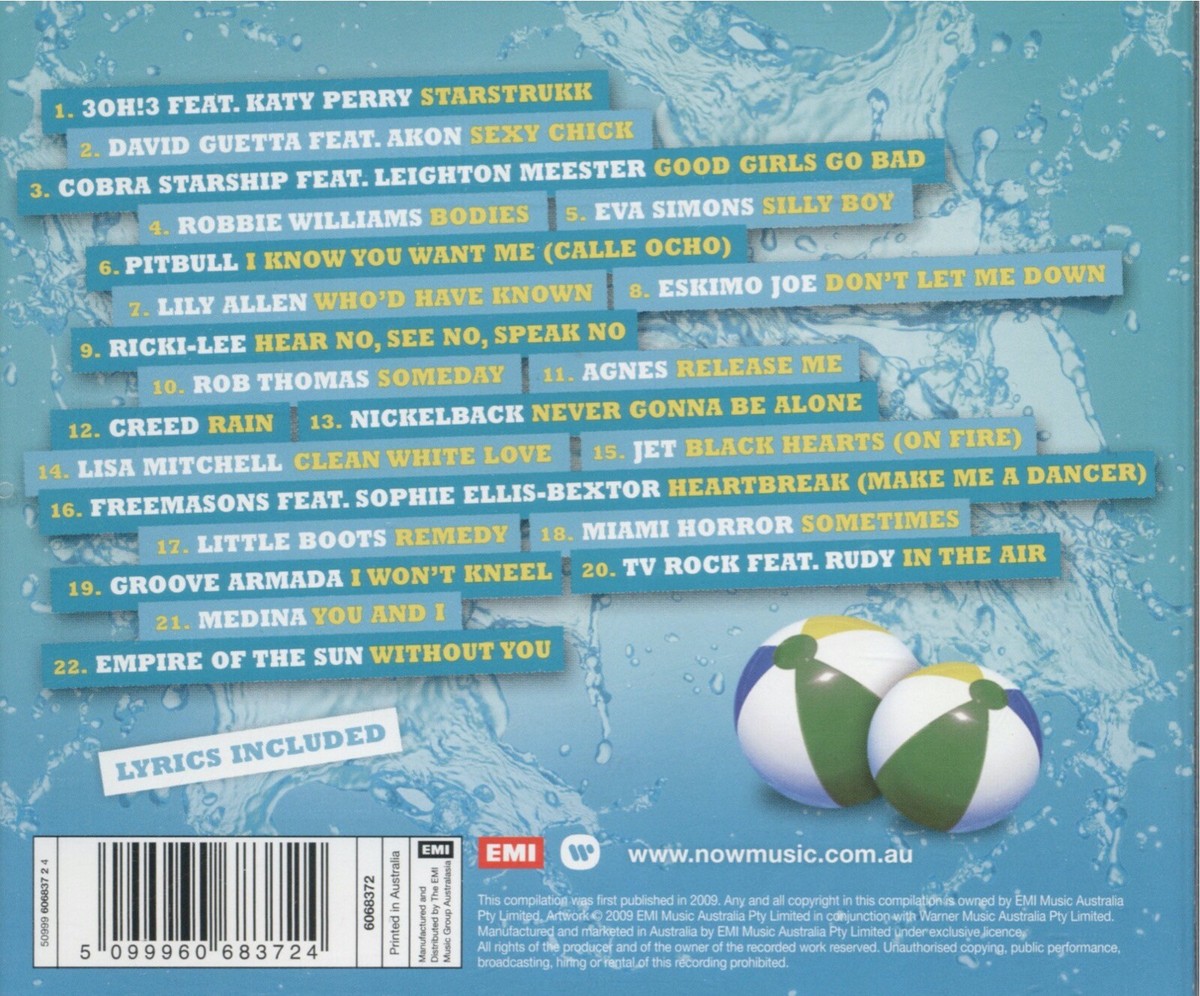 ミュージック ZONE AUGUST, 10 YEARS LATER Now The Hits Of Summer 2010 CD | eBay