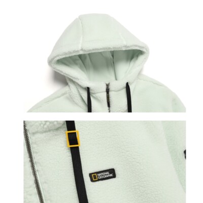 National Geographic Costoni Fleece Hooded JACKET N234UFJ910 LIGHT