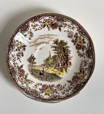 Royal Tudor Ware OLDE ENGLAND Bread Plate Saucer 5  Barker Bros Replacement