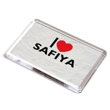 FRIDGE MAGNET - I Love Safiya - Girls Name Gift
