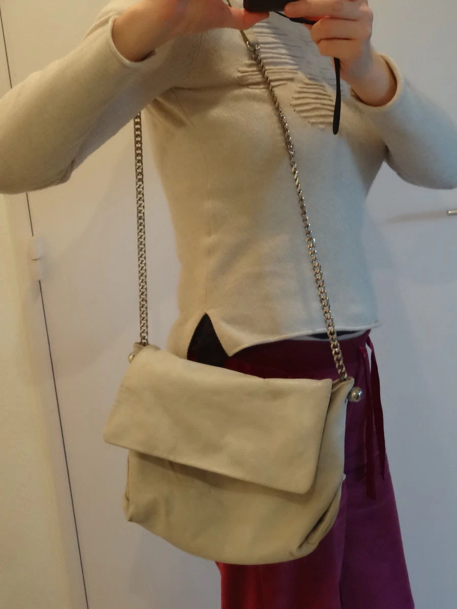 Sac à Main Vintage ZARA En Cuir Véritable - Marron, Porté épaule - Occasion