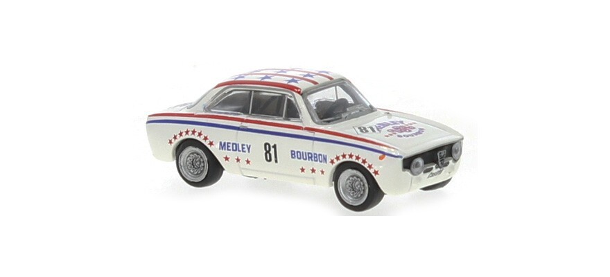 Brekina 29707 - Alfa Romeo Giulia GTA 1300 Medley Bourbon Scale H0 1:87