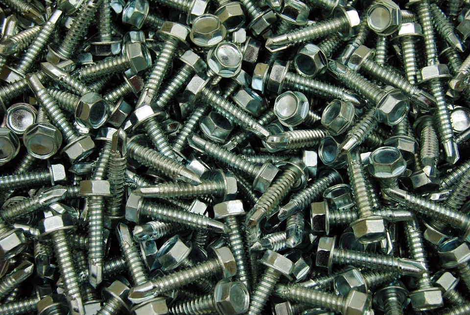 LEXAR INDUSTRIAL (200) Hex Washer Head 5/16 x 1-1/2" Self-Drilling Tek Screw IHW