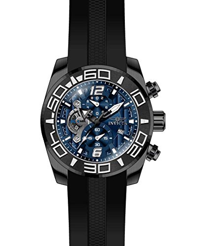 Повседневные кварцевые часы Invicta Mens Pro Diver из нержавеющей стали и силикона 22813