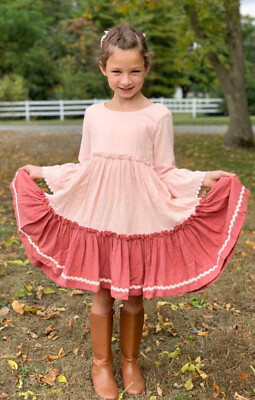 matilda jane pink dress Matilda Jane Size 8 Forever and Ever Dress Pink Twirl Dress Wonderment  #30017D