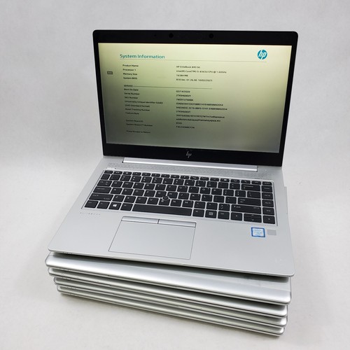 (5) Hp EliteBook 840 G6 Intel Core i7-8665U 1.9GHz 16GB RAM 256GB/ 1TB SSD No OS