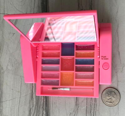 Claire's Wild Cherry Flavor Lip Gloss Palette Mirror Compact Case