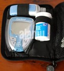 Bayer Contour blood glucose monitoring meter system w case Gray & Blue TESTED