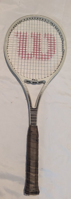 Raquette De Tennis Wilson Reflex – Taille Moyenne, Manche Cuir, Grip 4 3/8 L3, Occasion