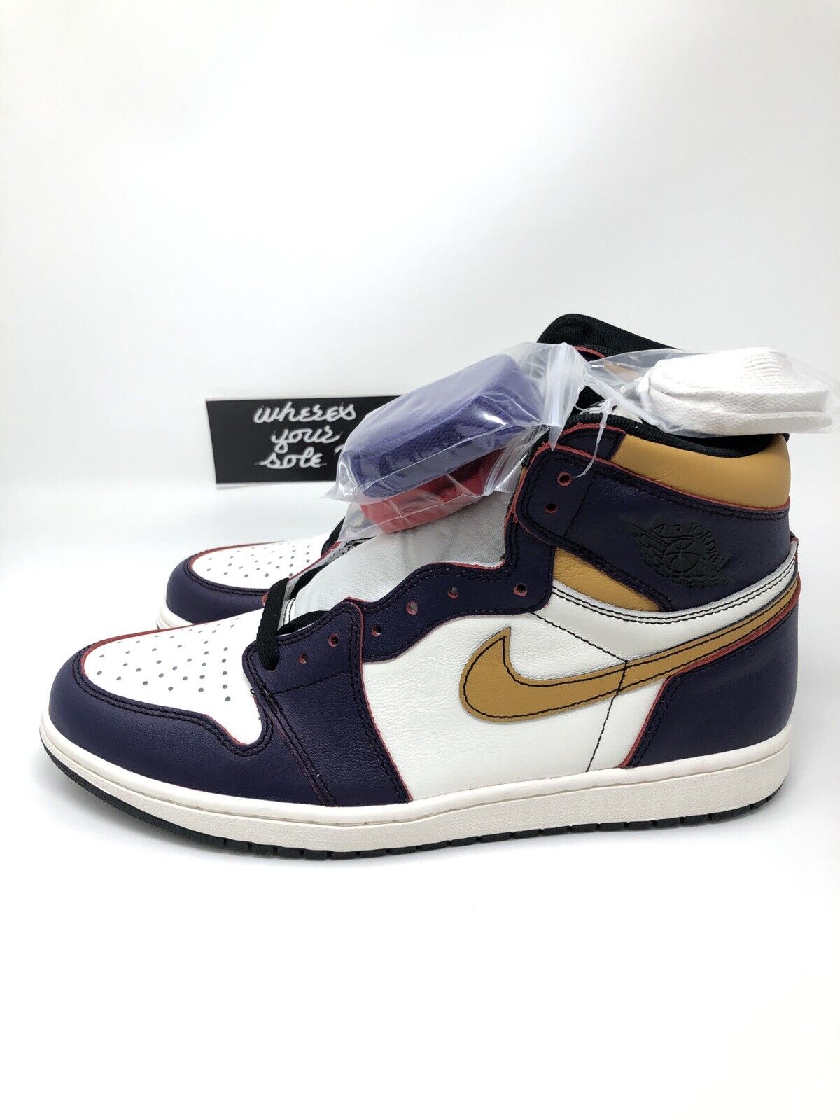 meten limiet Ontdek Nike SB Air Jordan 1 One Defiant LA to Chicago purple red Size 10.5 High  New DS | eBay