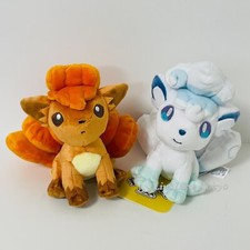 Pokemon Cuties sentados Peluche Vulpix y Alolan Vulpix Juguete de peluche Japón Juego de 2