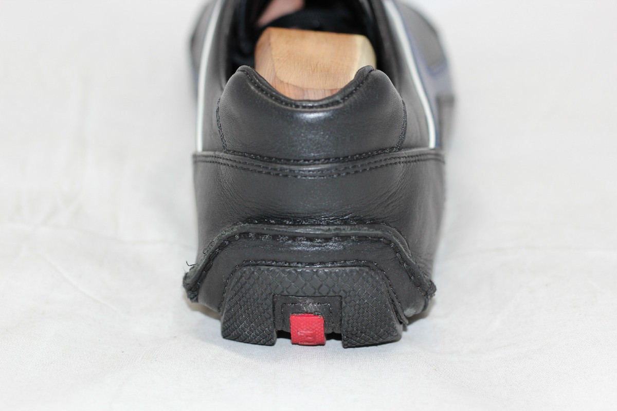 Men's PRADA 'Monte Carlo' Lace-Up Sneakers - Black / Blue - 7US