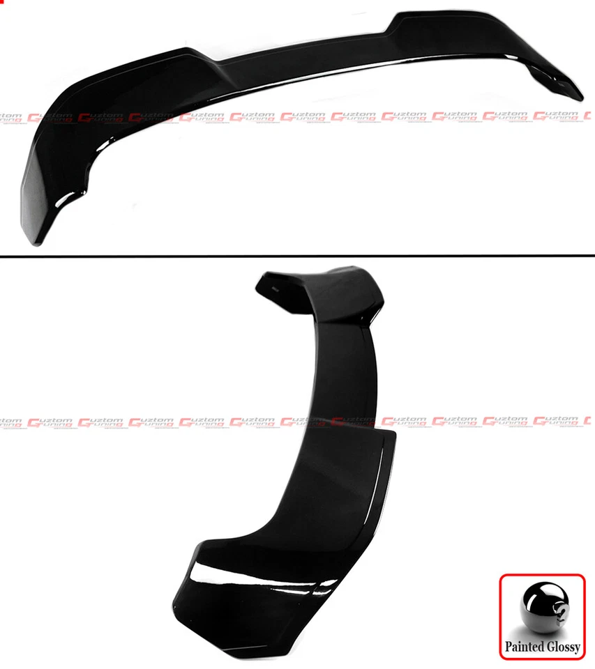 FOR 2023-2025 HONDA CR-V CRV M STYLE GLOSS BLACK TOP ROOF LID SPOILER EXTENSION - Image 4 of 4