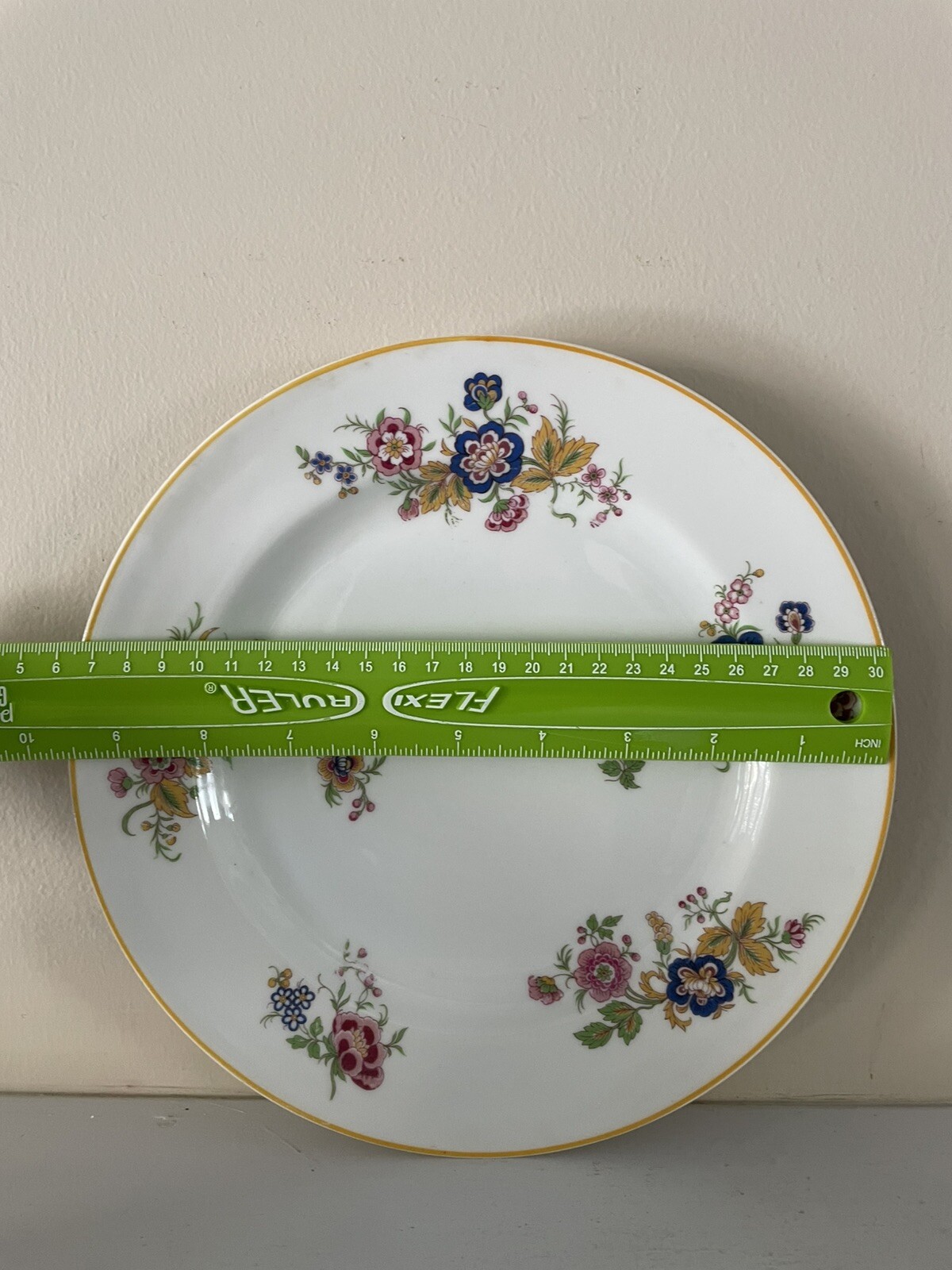 Haviland Limoges LORRAINE Blue Pink Floral Dinner Plate 9.75" EUC 6 Available