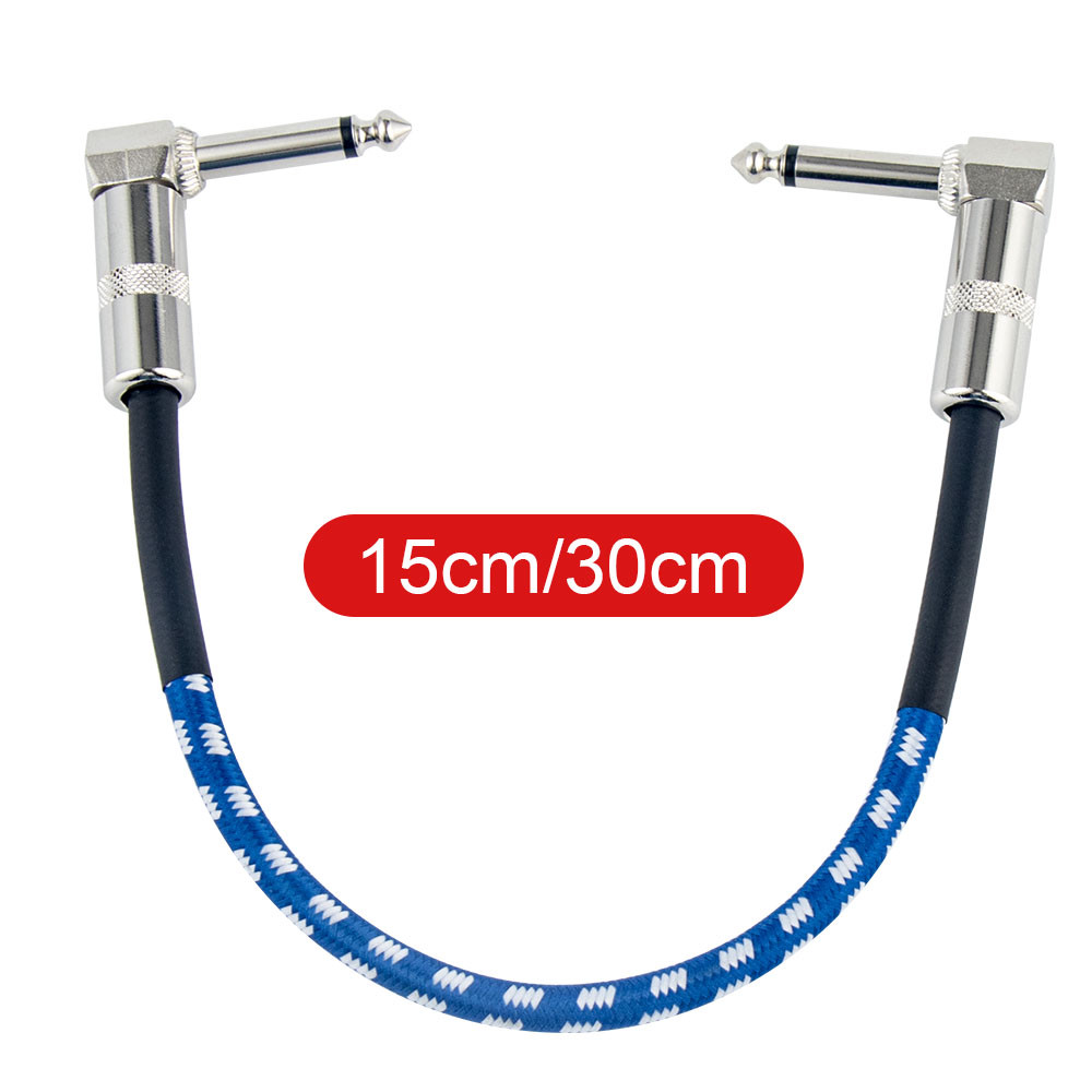 Low Noise Guitar Effect Pedal Board Patch Cable Leads Cord Right Angle