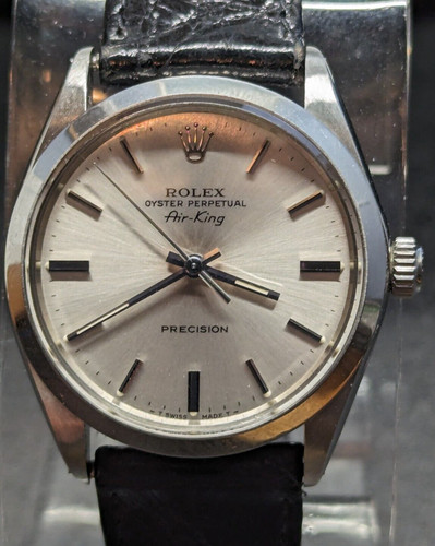 All Original Rolex Air King 1976 Ref 5500 Cal 1520 w/band & clasp & service box