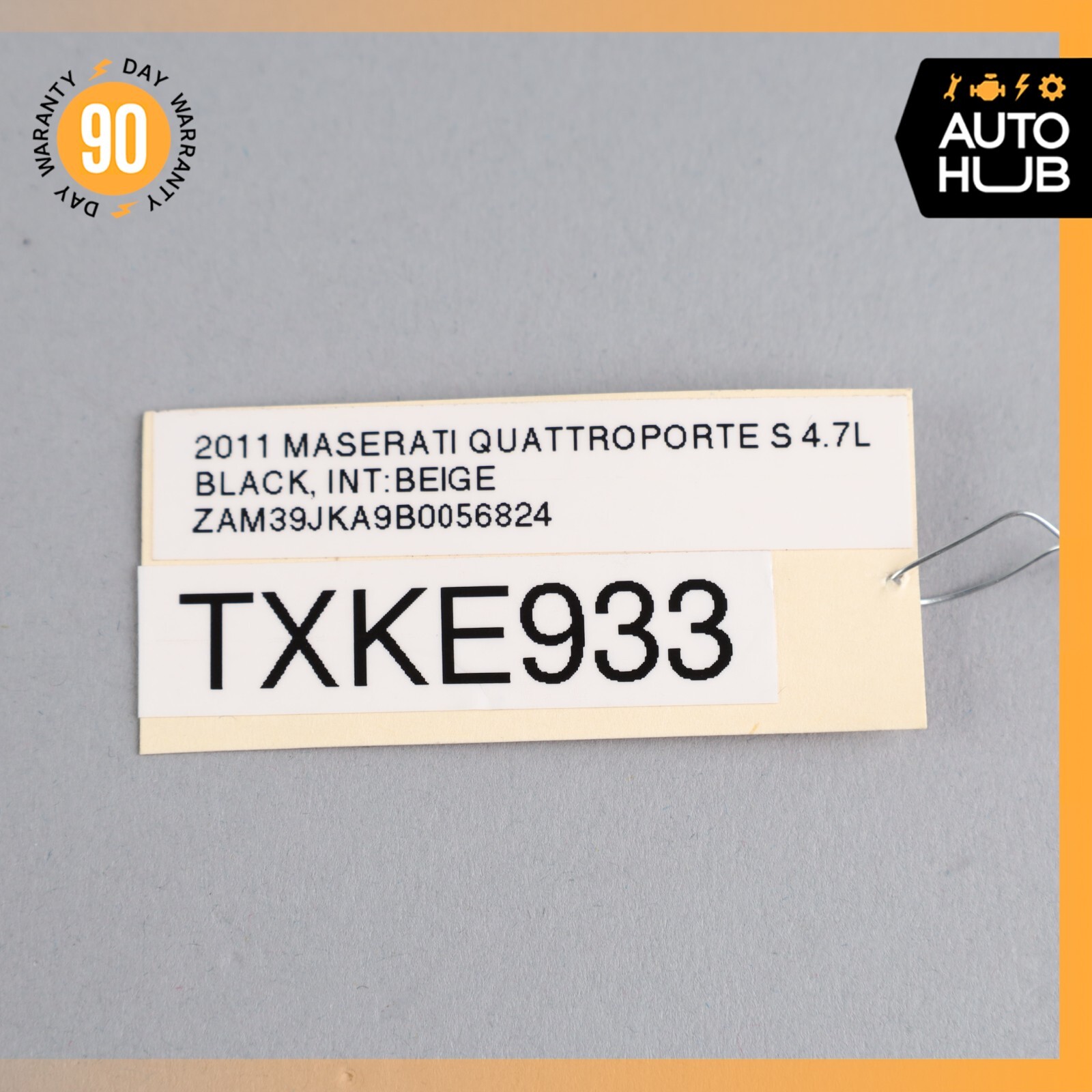 09-13 Maserati Quattroporte S M139 Rear Center Seat Belt Black OEM 74k
