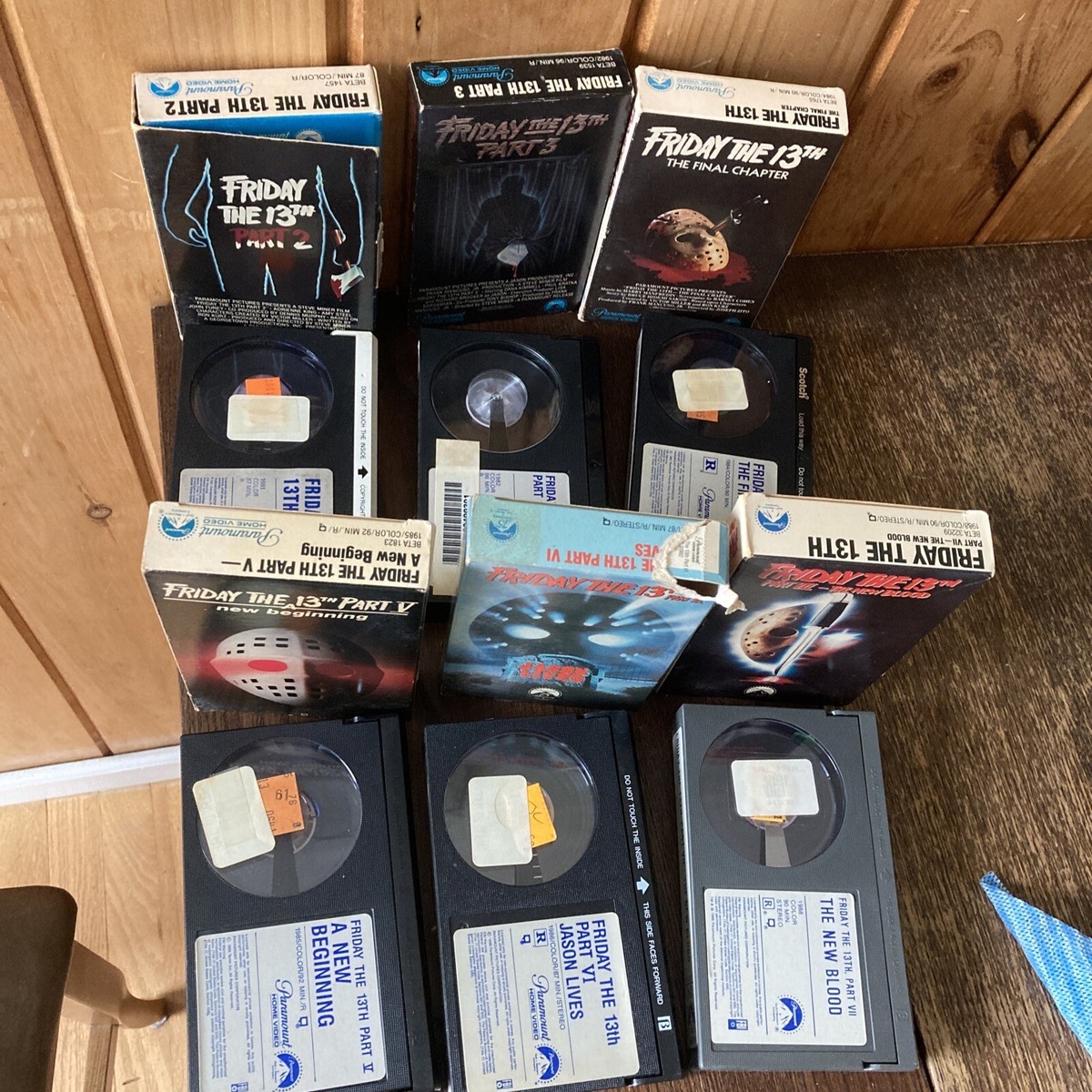 Friday the 13th BETA Betamax Tapes Lot 2-7 Set NOT VHS Rare OOP