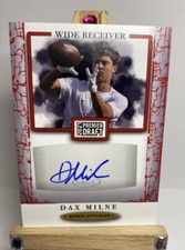 DAX MILNE 2021 Sage Premier Draft RED Rookie Autograph #A137 Washington RC