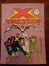 1986 Marvel Universe X-Factor #77 Mini Sticker Pack Fresh PSA Ready!! MINT+