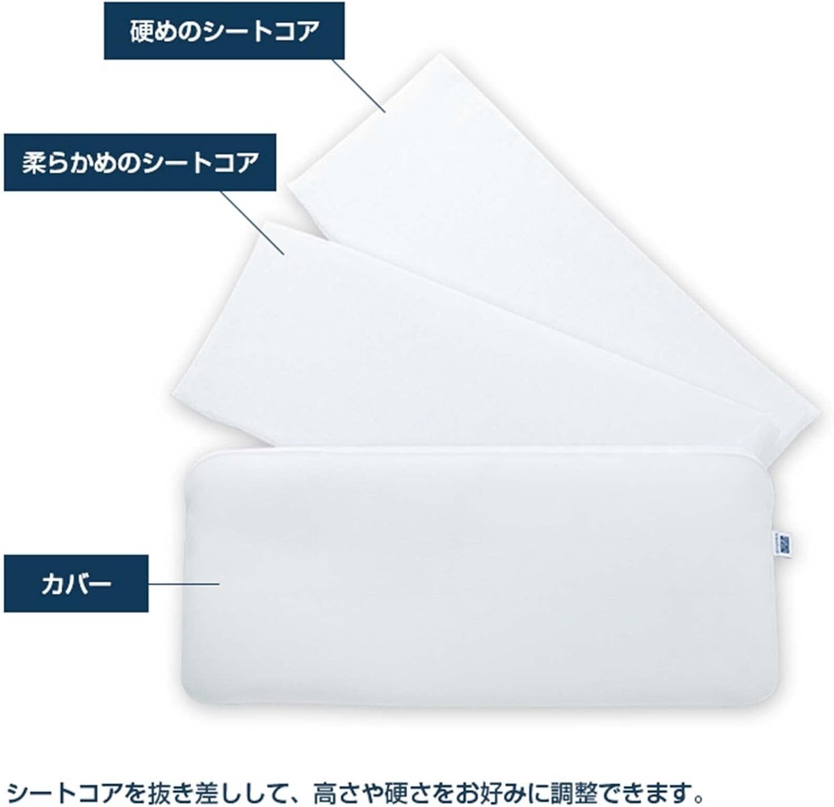 Airweave Pillow Slim Minami Pillow Polyester, Cotton, Polyethylene