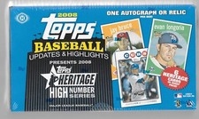 2008 TOPPS HERITAGE BASEBALL HI NUMBER UPDATES AND HIGHLIGHTS SEALED HOBBY BOX