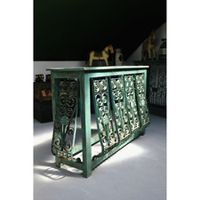 Beautiful Design Vintage Solid Mango Wood Console Hallway Table, Late 1900s