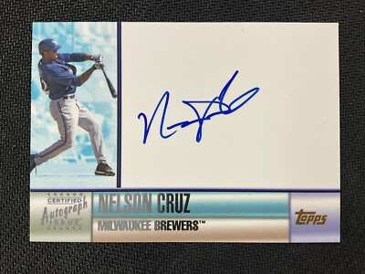 2006 Topps #TA-NC Nelson Cruz Rookie Autograph Milwaukee Brewers