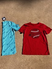 Champion Boys T-shirt Graphic Tee Shirt Sz L Large Cotton Lot Of 2 Blue is BNWT