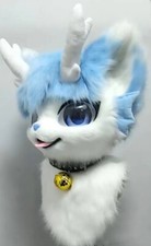 Fursuit Husky Fox Mascot head Halloween Party Fur Cosplay Gift